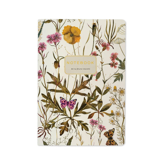A5 Notebook - Violets and Greens 