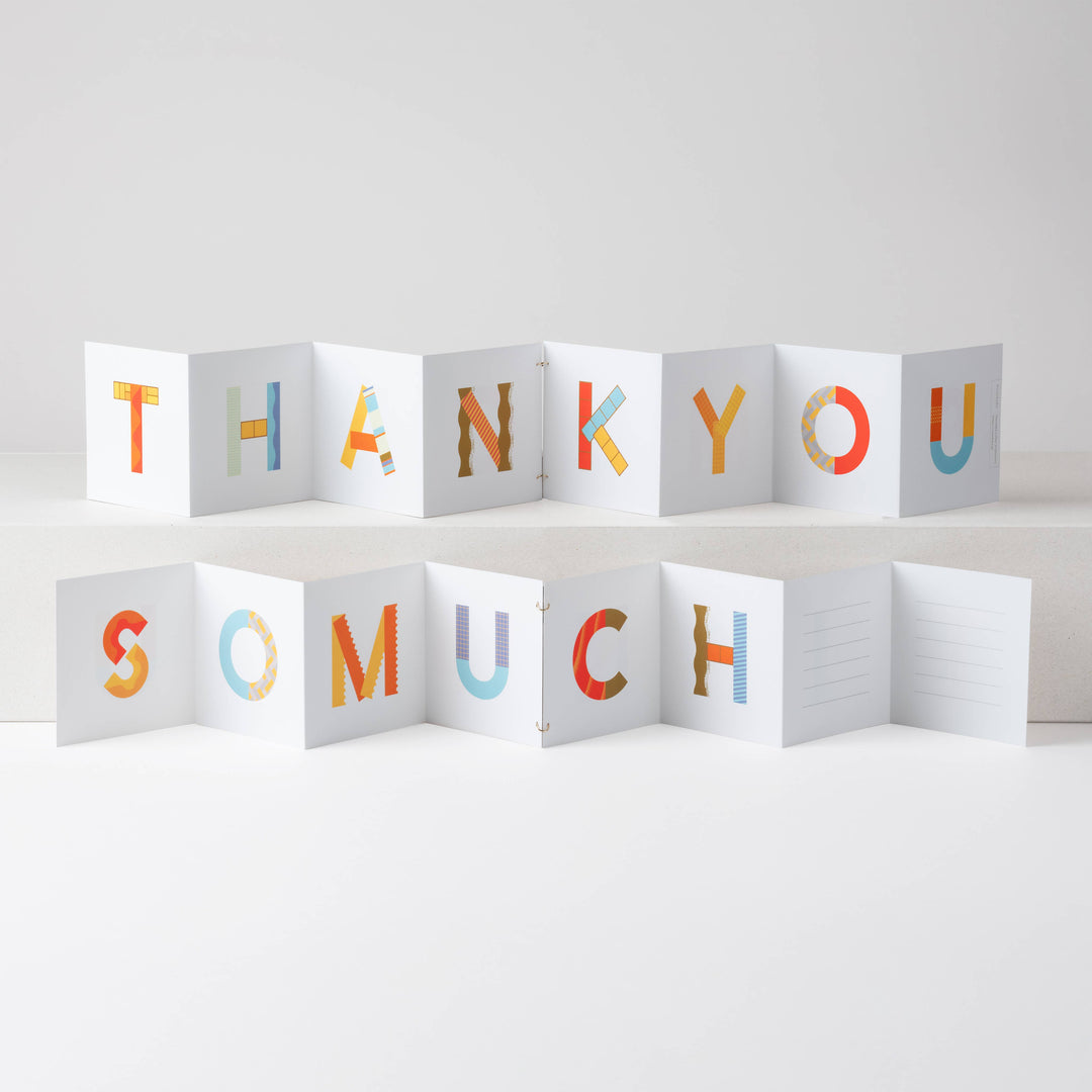 THANK YOU SO MUCH Moji Accordion Card