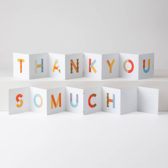 THANK YOU SO MUCH Moji Accordion Card