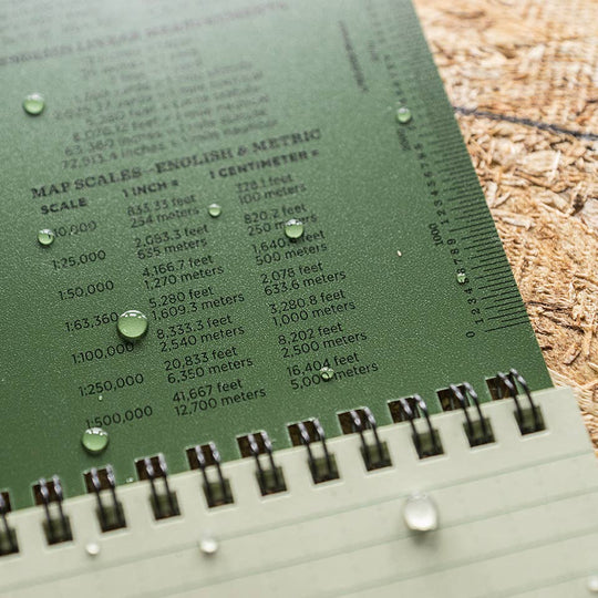 Rite in the Rain 4" x 6" Green Top-Spiral Notebook