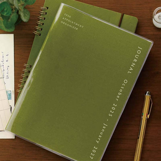 2026 Monthly Planner Coton A5- Khaki