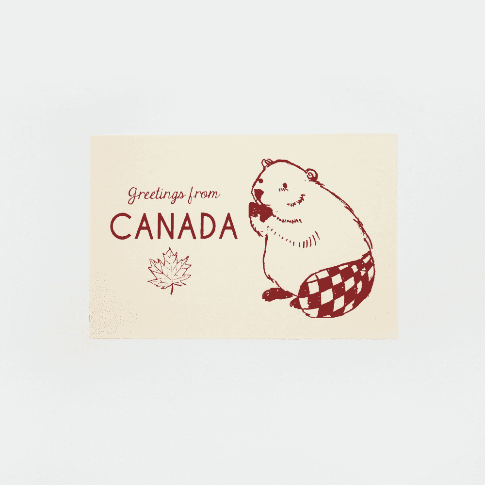 Kid Icarus - POSTCARD - Greetings from Canada, Beaver