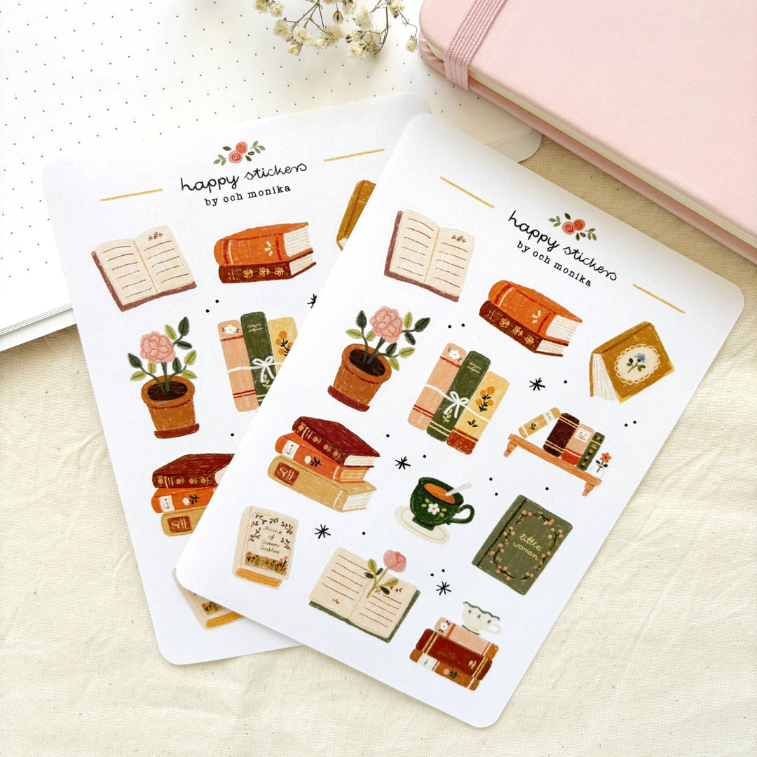Bookish - Planner &amp; Journal Stickers | A6 Matte Paper