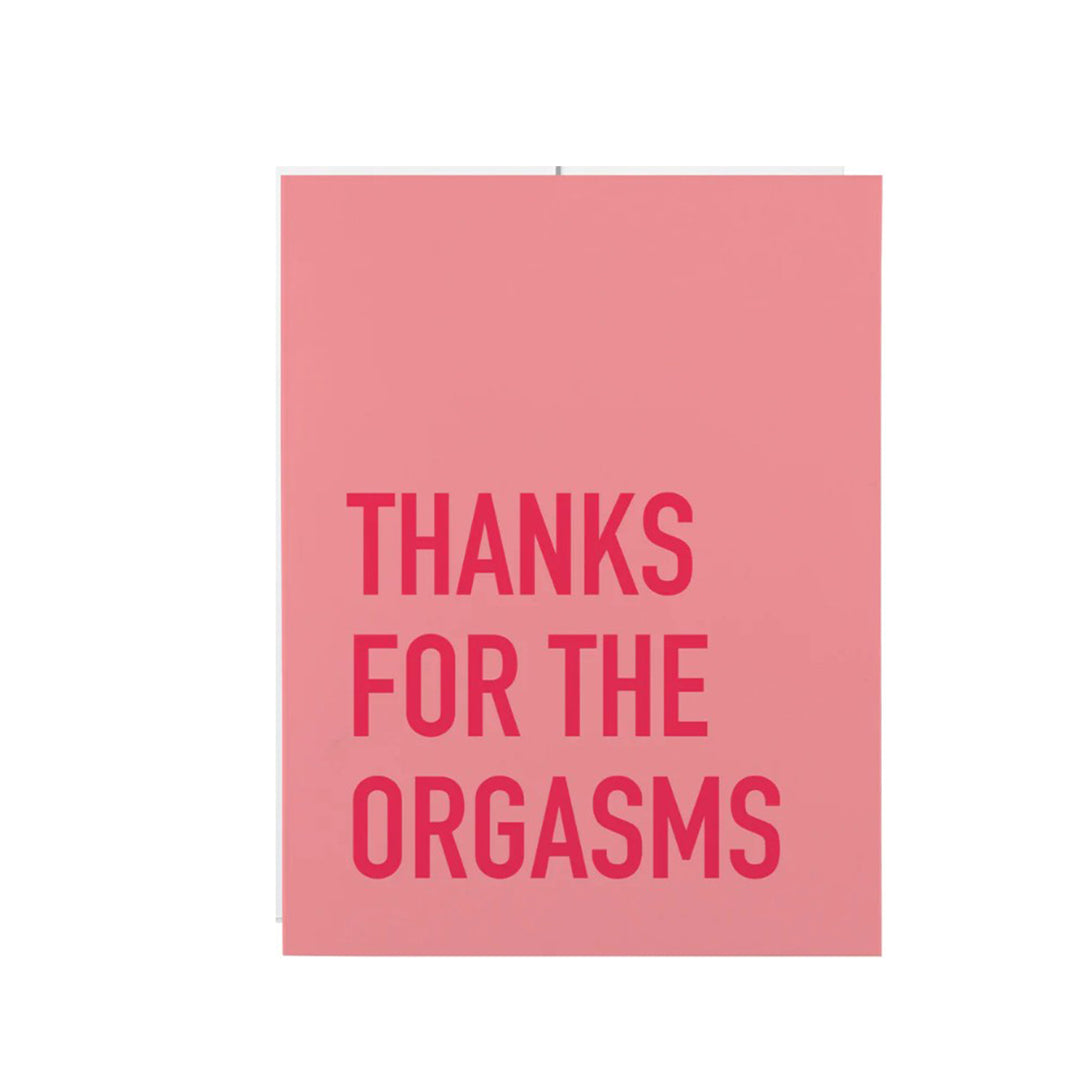Classy Cards - Thanks Orgasms Card