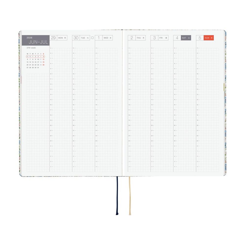 Hobonichi Liberty Fabrics Sasha Kiora HON A5