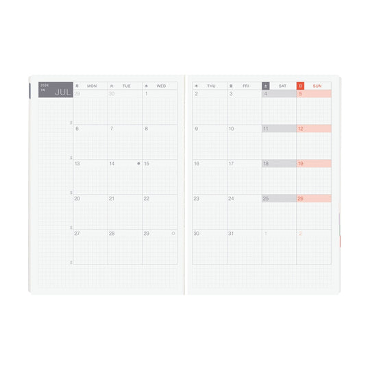 Hobonichi HON A5- Paper Series Black Gingham