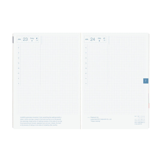 Hobonichi HON A5- Paper Series Black Gingham