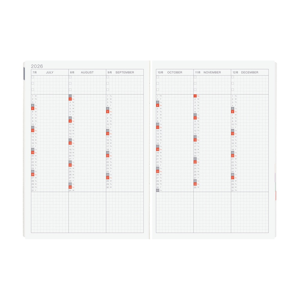 Hobonichi HON A5- Paper Series Black Gingham