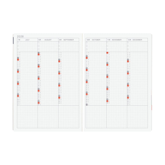 Hobonichi HON A5- Paper Series Black Gingham