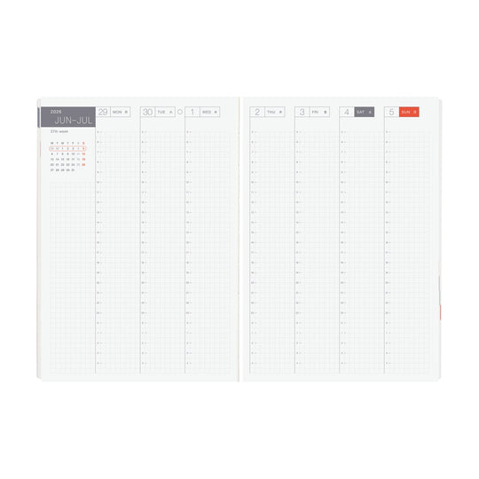 Hobonichi HON A5- Paper Series Black Gingham