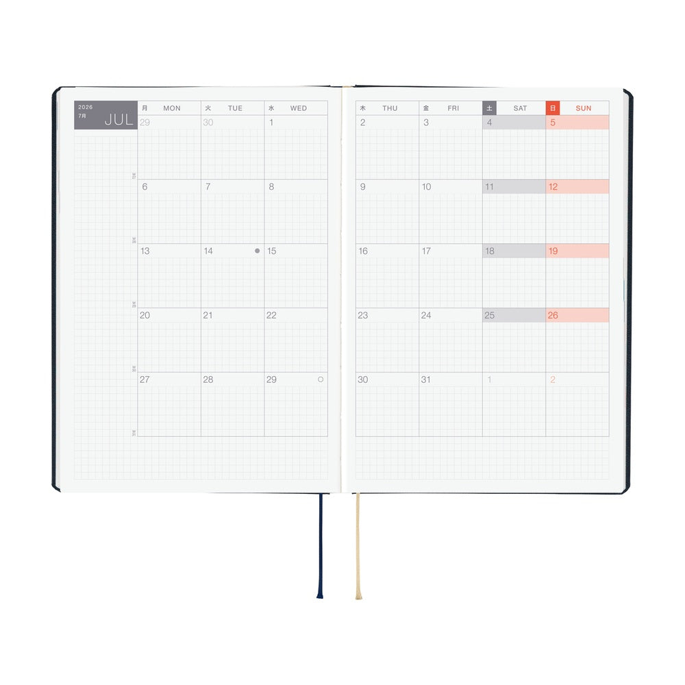 Hobonichi HON A5- Navy Slash