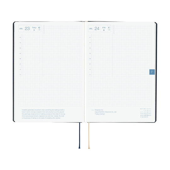 Hobonichi HON A5- Navy Slash