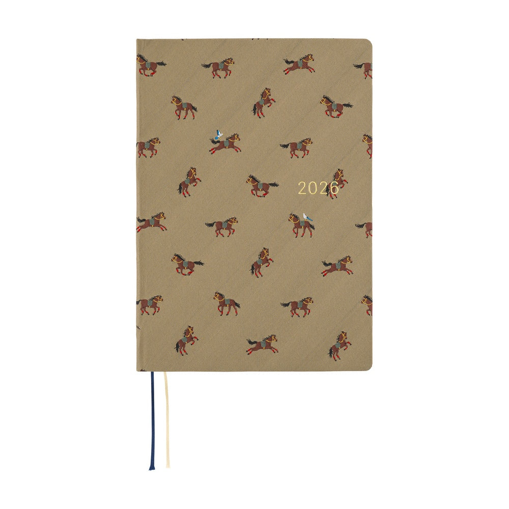 Hobonichi Bow &amp; Tie Galloping Horses HON A5