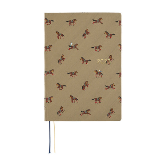 Hobonichi Bow &amp; Tie Galloping Horses HON A5