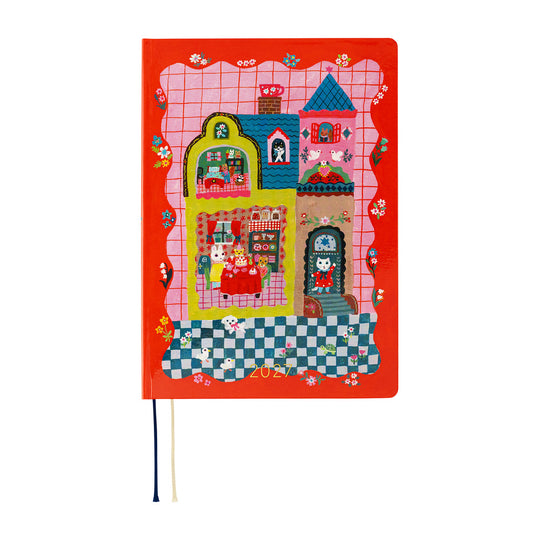 Hobonichi  |  Yumi Kitagishi  White Cat and Rabbit’s Tea Room A5 HON