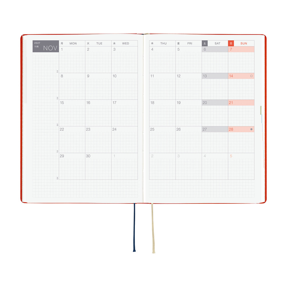 Hobonichi  |  Yumi Kitagishi White Cat and Rabbit’s Tea Room A6 HON