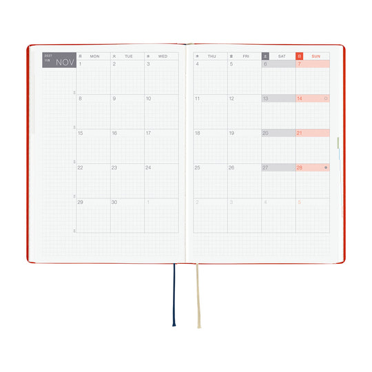 Hobonichi  |  Yumi Kitagishi White Cat and Rabbit’s Tea Room A6 HON