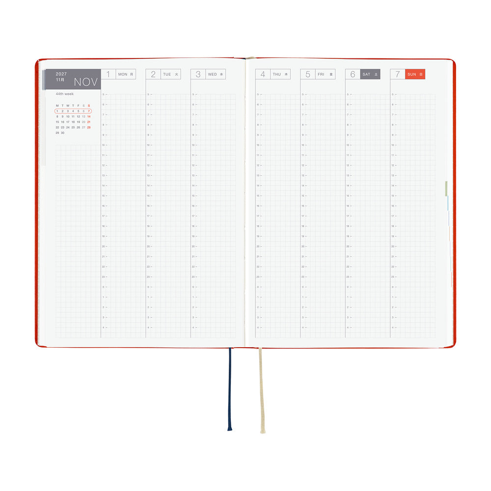 Hobonichi  |  Yumi Kitagishi White Cat and Rabbit’s Tea Room A6 HON