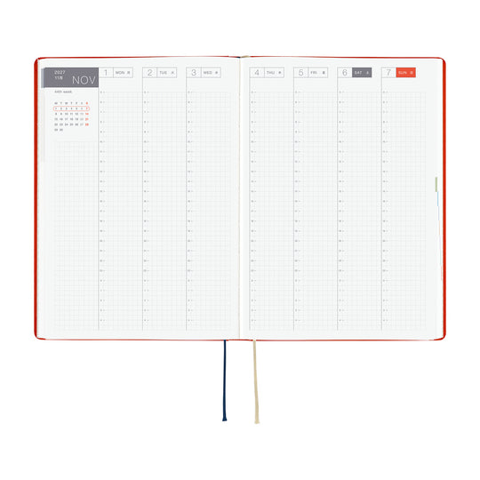 Hobonichi  |  Yumi Kitagishi White Cat and Rabbit’s Tea Room A6 HON