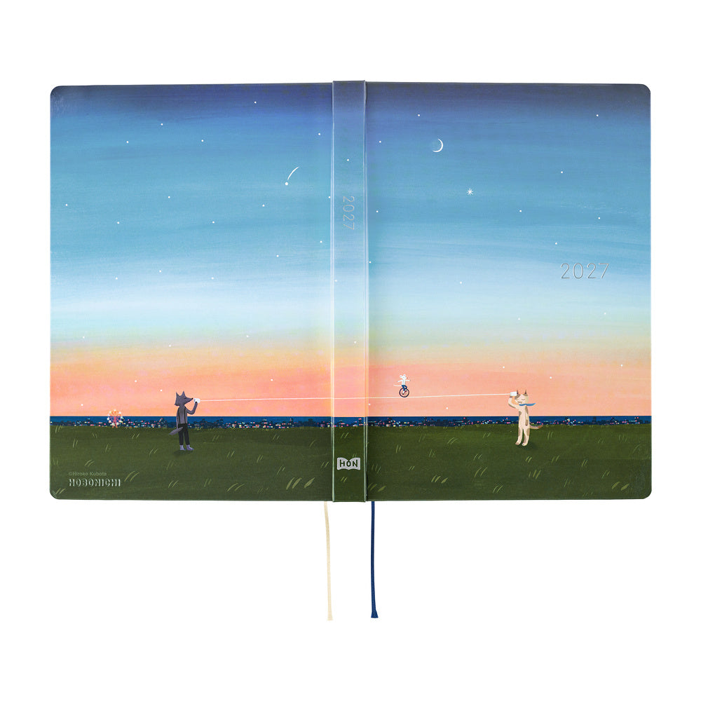 Hobonichi  |  Hiroko Kubota String Telephone Until the Moon is Full A5 HON