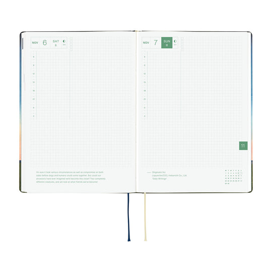 Hobonichi  |  Hiroko Kubota String Telephone Until the Moon is Full A6 HON