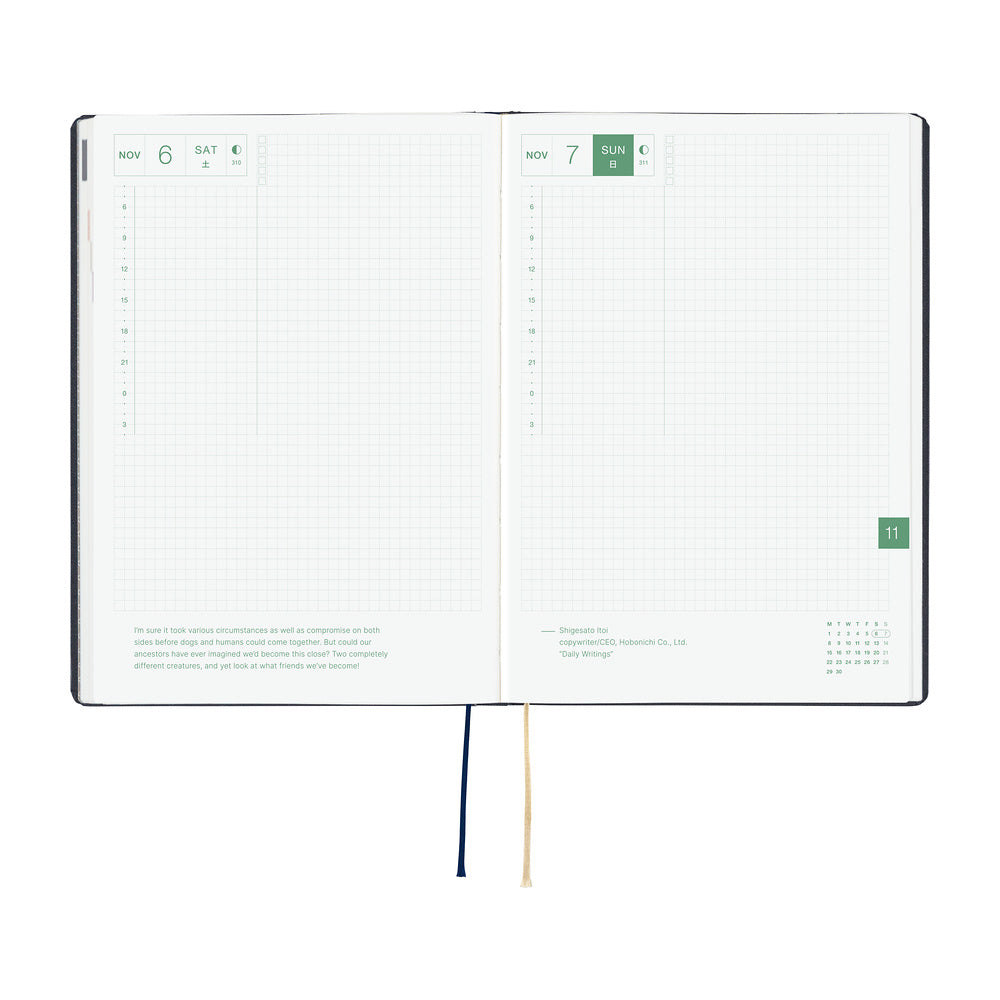 Hobonichi  |  SLASH Navy A5 HON