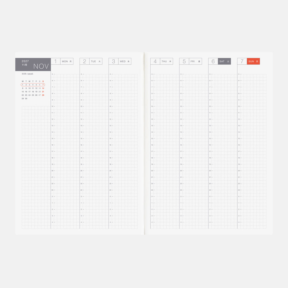 Hobonichi Techo 2027 English Cousin Book A5