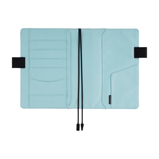 Hobonichi A5 Cover- Black x Clear Blue