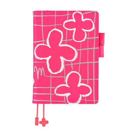 Hobonichi A5 Cover Makato Matsubayashi- Pink Flowers