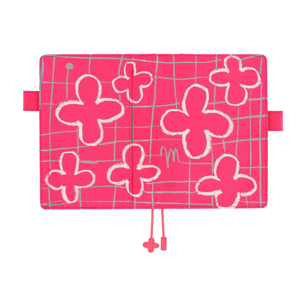 Hobonichi A5 Cover Makato Matsubayashi- Pink Flowers