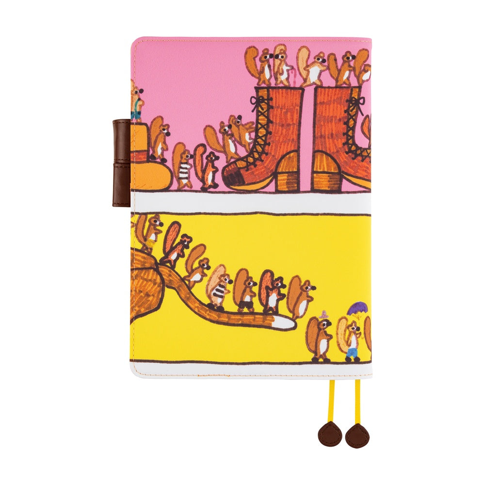 Hobonichi A5 Cover 100% Orange- Where’s the Squirrel Going