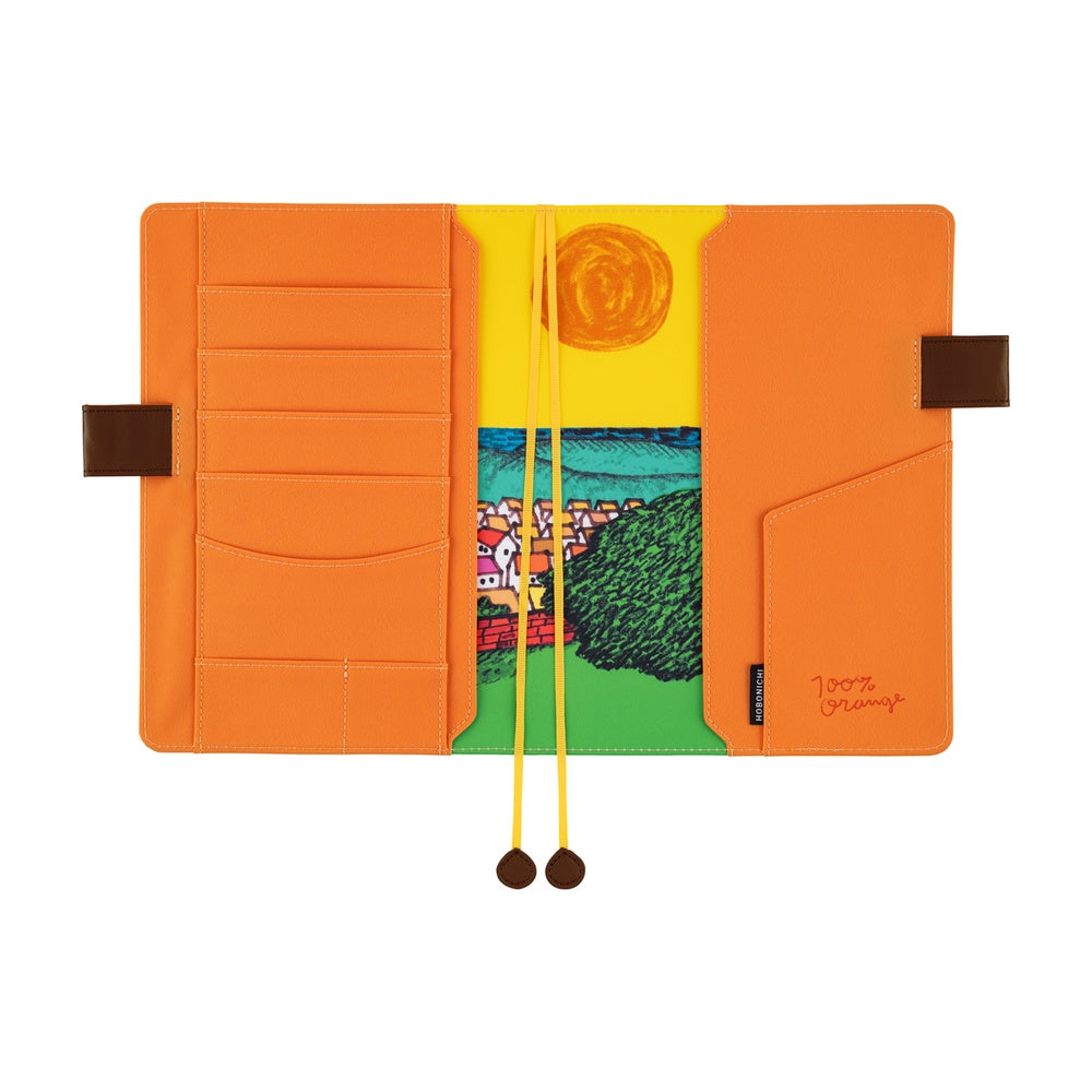 Hobonichi A5 Cover 100% Orange- Where’s the Squirrel Going