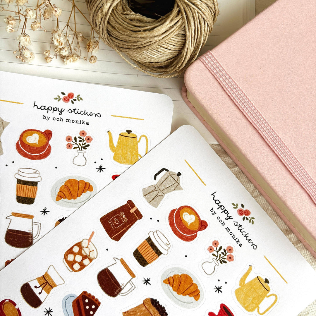 Coffee Time - Planner &amp; Journal Stickers | A6 Matte Paper