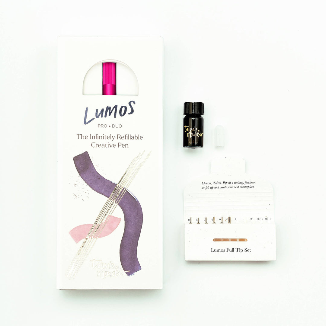 Lumos Pro - Refillable Multi-Tip Pen: Midnight / Duo Tip