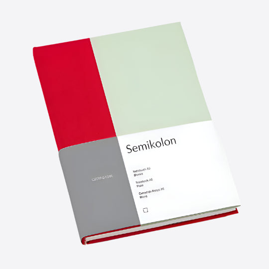 Semikolon Cutting Edge Notebook A5 Cherry Pistachio