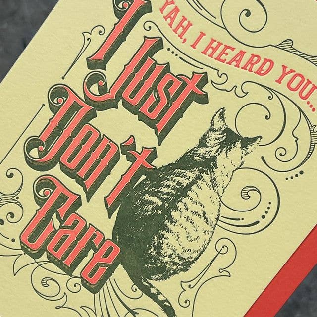 Card / I Just Don't Care