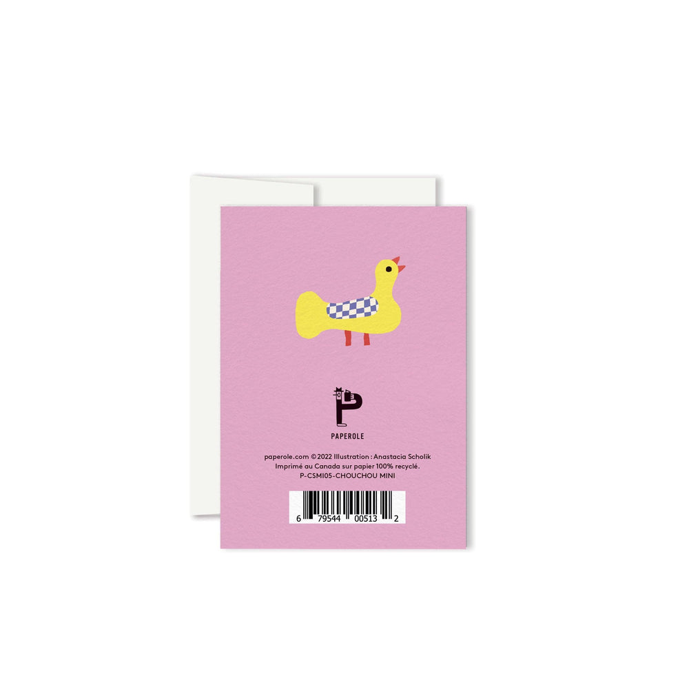 CHOUCHOU  — Miniature Greeting Card