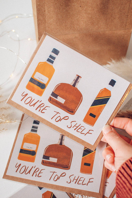 You’re Top Shelf Greeting Card | Funny Birthday Card