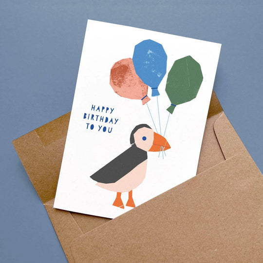 Greeting Card Puffin