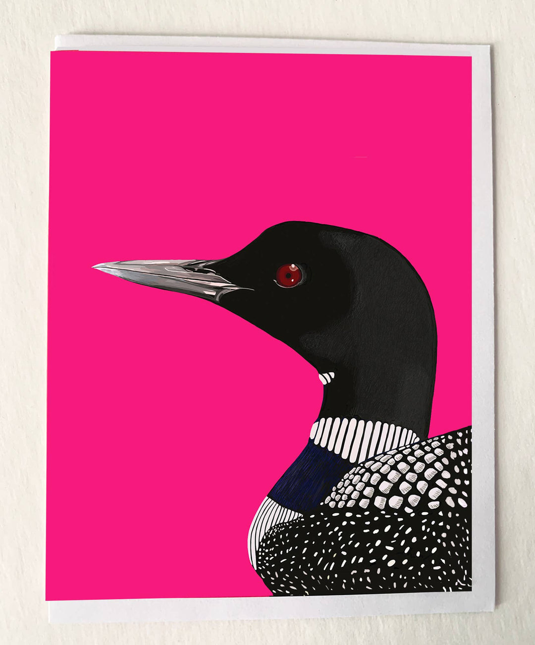 Loon Bird Portrait Greeting Card