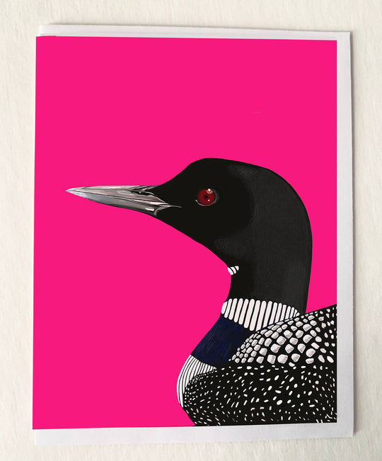 Loon Bird Portrait Greeting Card