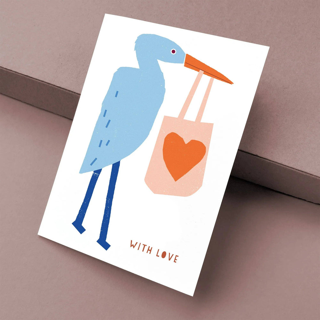 Greeting Card Heron