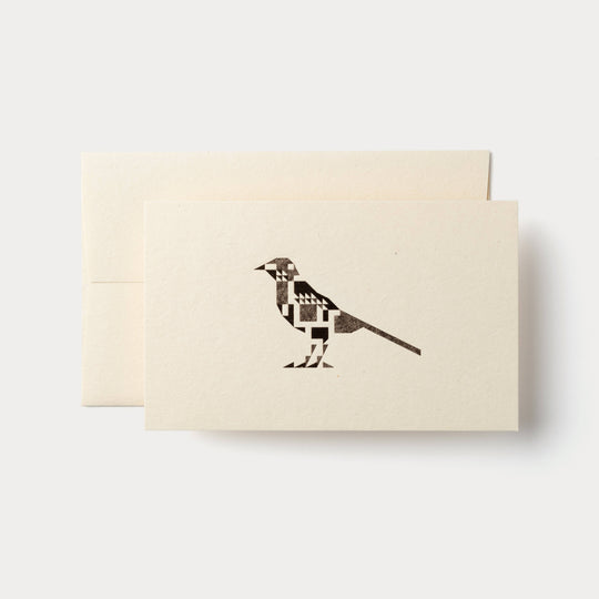 Pink-gold Foil Card | Birds Are Dinosaurs: Wagtail
