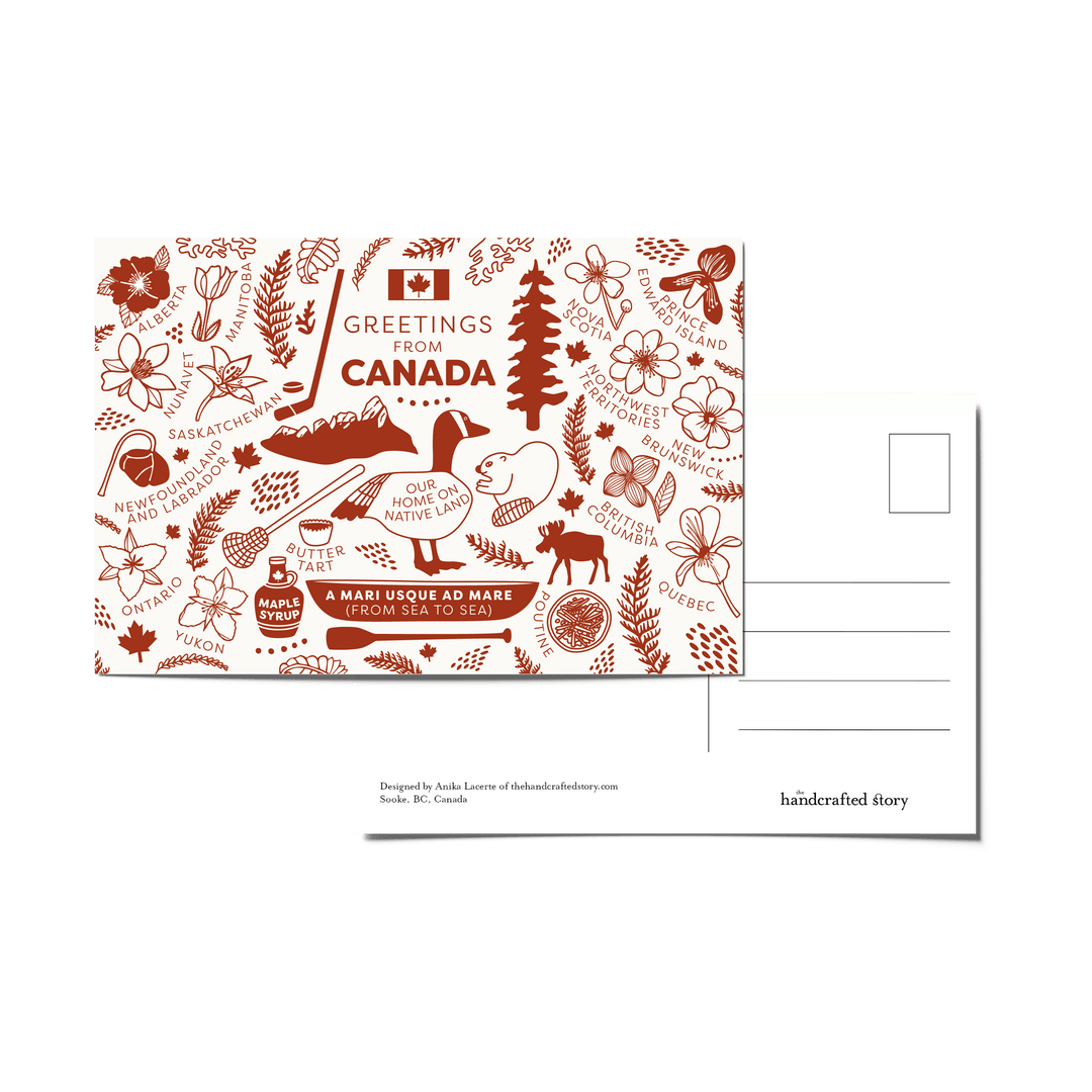 Greetings From Canada Postcard