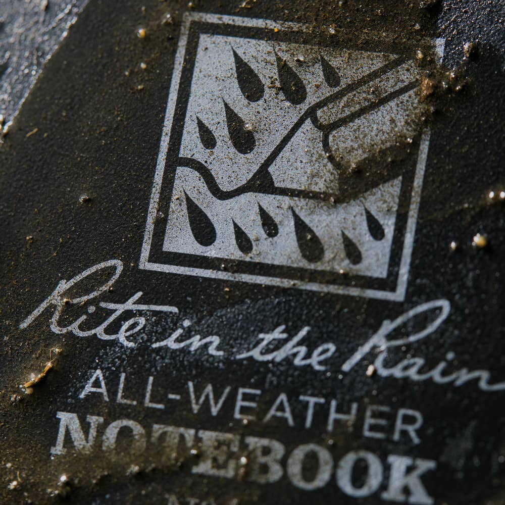 Rite in the Rain 4" x 6" Black Top-Spiral Notebook
