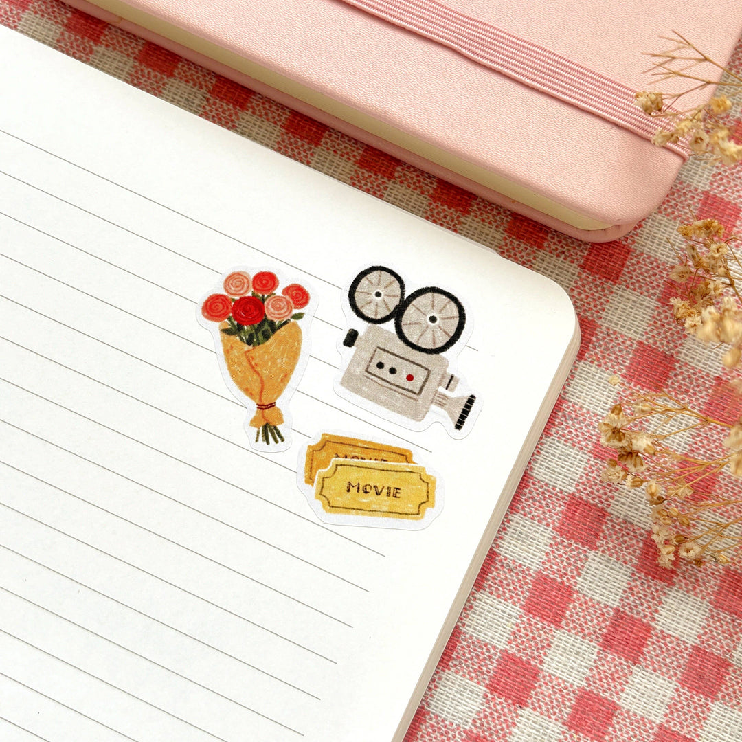Movie Date - Planner &amp; Journal Stickers | A6 Matte Paper