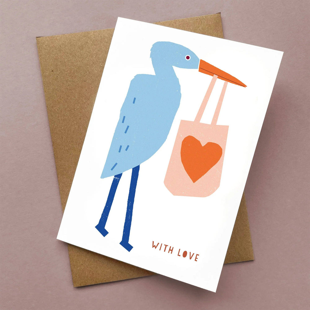 Greeting Card Heron