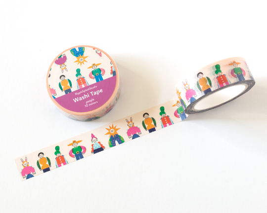 Whimsical People Washi Tape