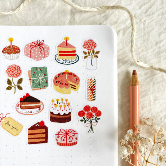 Sweet Birthday - Planner &amp; Journal Stickers | A6 Matte Paper