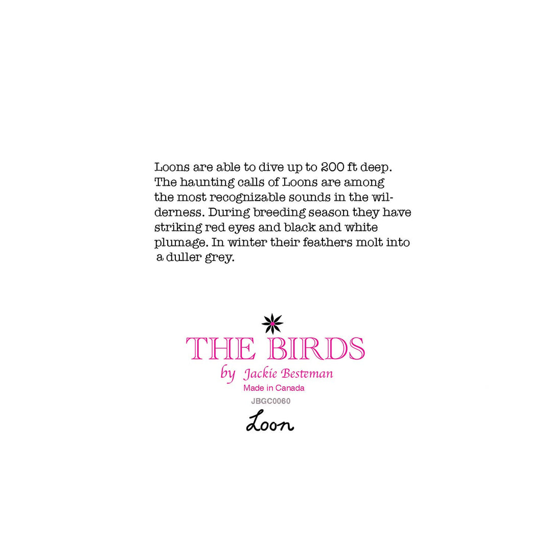 Loon Bird Portrait Greeting Card